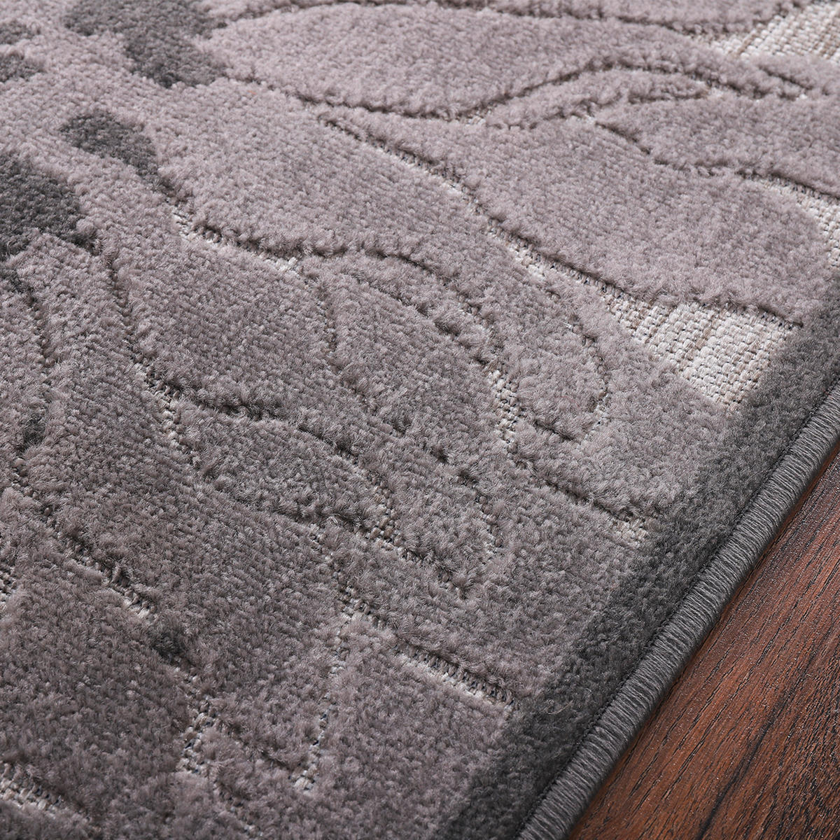 OUTDOORTEPPICH 240/330 cm Floral Grau, Hellgrau  - Hellgrau/Grau, LIFESTYLE, Kunststoff/Textil (240/330cm) - Novel