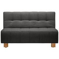 SCHLAFSOFA Webstoff Anthrazit Stoffauswahl, Schlafen auf Sitzhöhe  - Anthrazit/Naturfarben, Design, Holz/Textil (145/92/102cm) - Novel