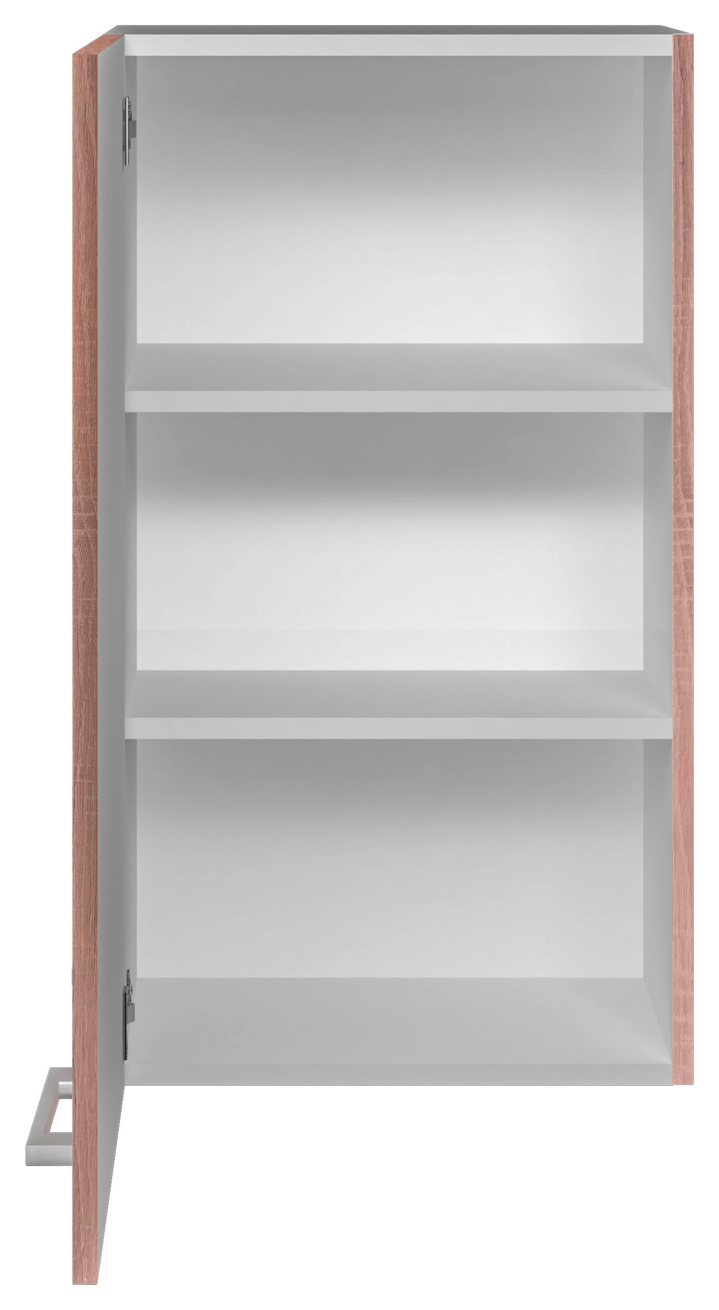 KÜCHENOBERSCHRANK 50/89/32 cm in Weiß, Sonoma Eiche - Alufarben/Weiß, KONVENTIONELL, Holzwerkstoff/Kunststoff (50/89/32cm) - FlexWell