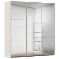 GARDEROB MED SKJUTDÖRRAR 196/210/59 cm,  i champagne, 3 dörrar  - champagne, Trend, metall/trämaterial (196/210/59cm) - Rauch Möbel