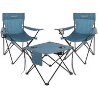 CAMPINGGARNITUR - Blau, Basics, Textil/Metall (43/79/43cm) - Modante