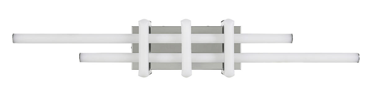 DECKENLEUCHTE 18 W    62/10,5/8 cm  - Chromfarben, Trend, Kunststoff/Metall (62/10,5/8cm) - Collett's Monde