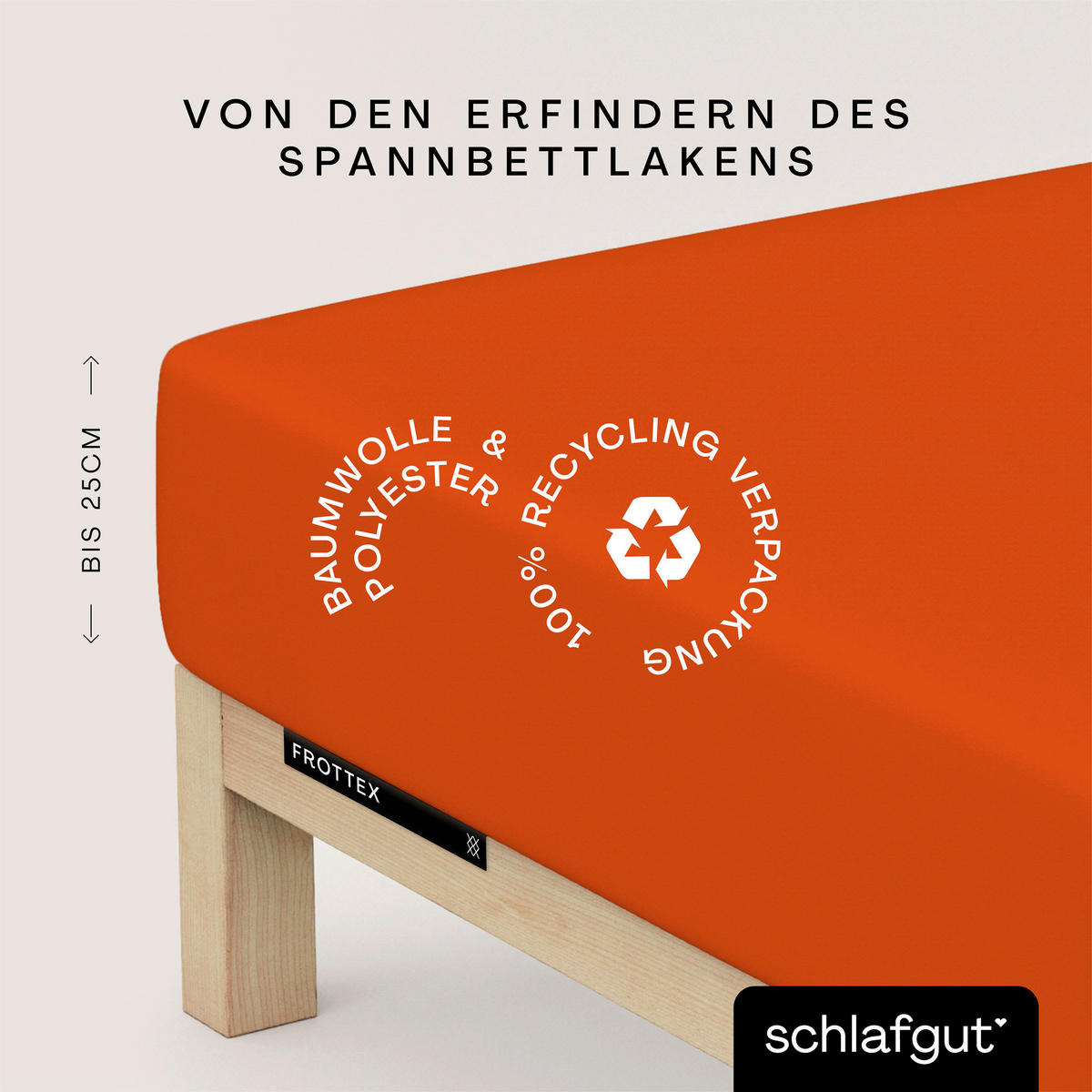 SPANNLEINTUCH 130/200 cm Frottee  - Hellrot, Basics, Textil (130/200cm) - Schlafgut