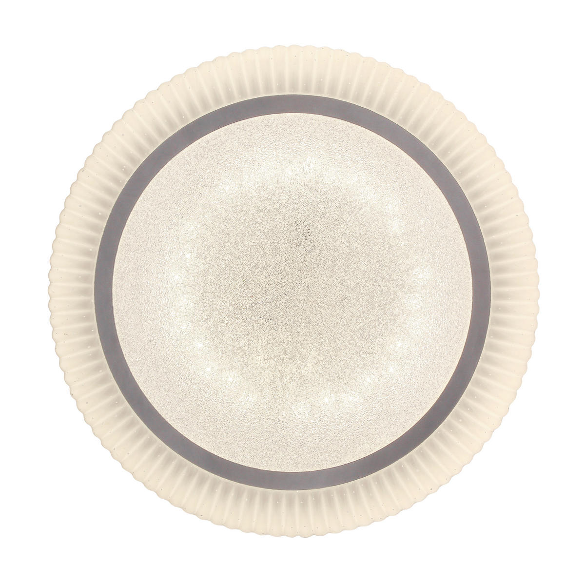 LED-DECKENLEUCHTE 38/38/7 cm   - Chromfarben/Weiß, KONVENTIONELL, Kunststoff/Metall (38/38/7cm)