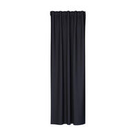 SCHLAUFENVORHANG blickdicht  - Anthrazit, Basics, Textil (135/245cm)