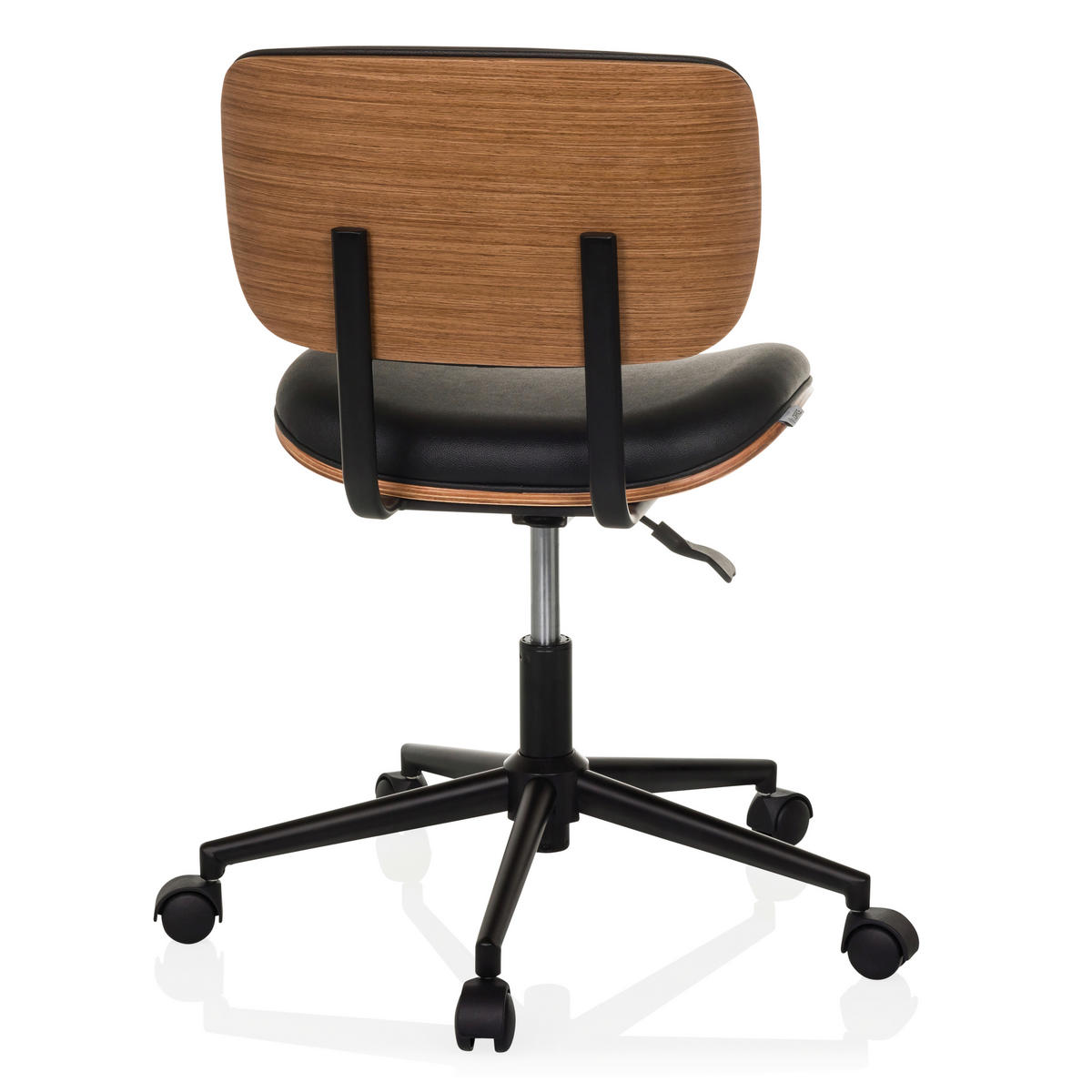 DREHSTUHL Schwarz  - Schwarz, MODERN, Leder/Kunststoff (59/73-83/59cm) - MID.YOU