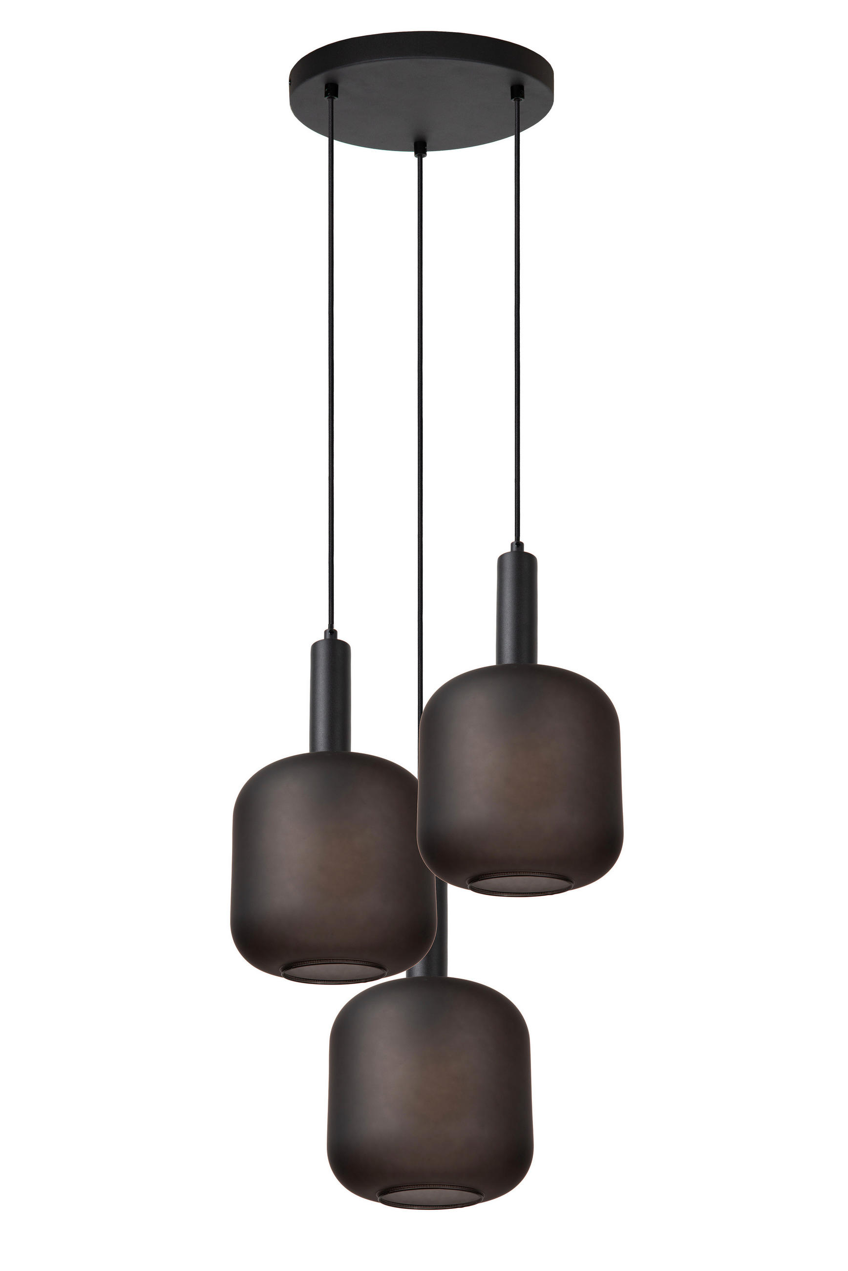 LED-HÄNGELEUCHTE 40/40/150 cm  - Schwarz, Design, Glas (40/40/150cm) - Lucide