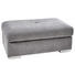 HOCKER Chenille Silberfarben - Chromfarben/Silberfarben, KONVENTIONELL, Kunststoff/Textil (118/46/67cm) - Carryhome HOCKER Chenille Silberfarben - Chromfarben/Silberfarben, KONVENTIONELL, Kunststoff/Textil (118/46/67cm) - Carryhome