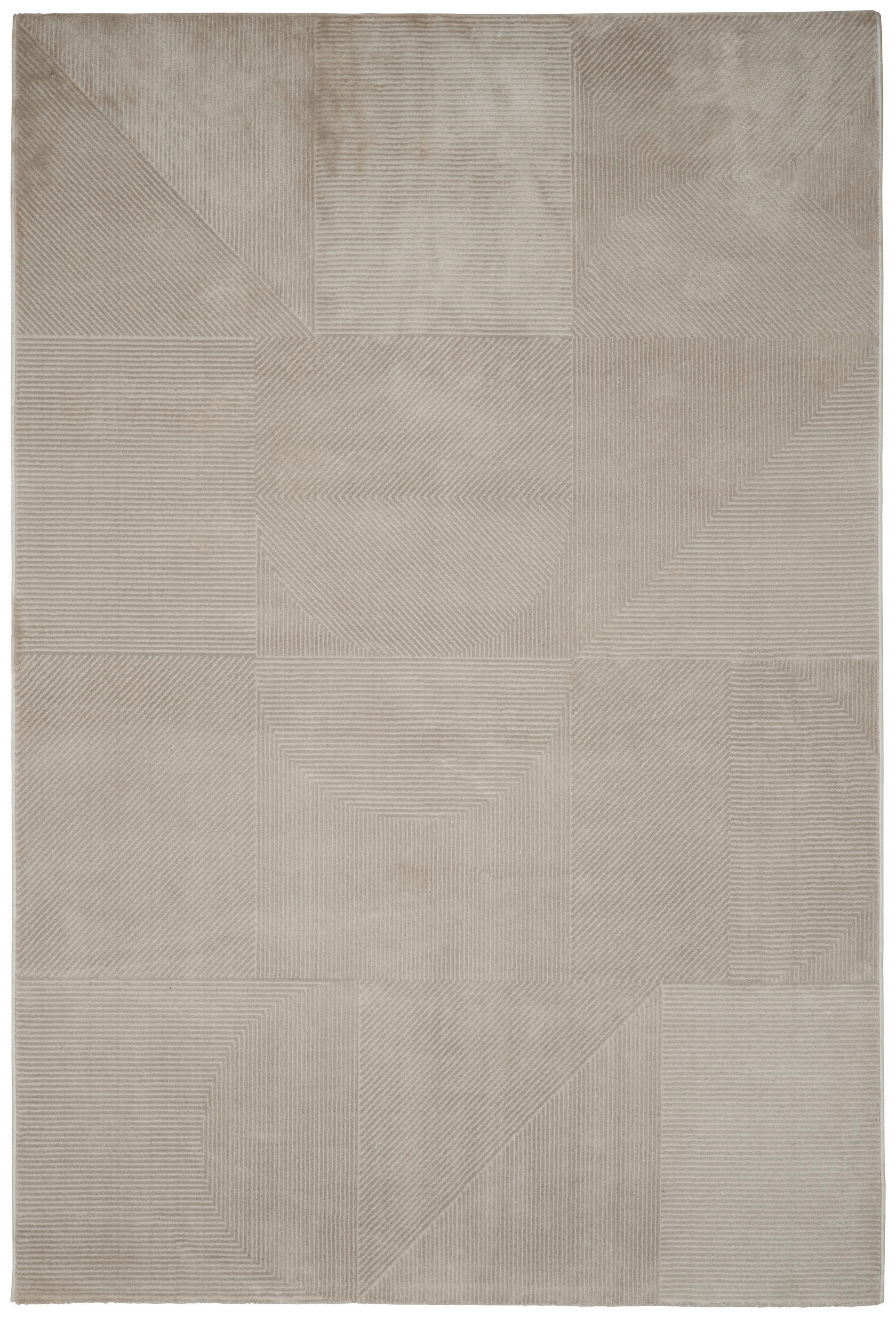VÄVD MATTA 133/190 cm Columbia  - ljusgrå, Design, textil (133/190cm) - Novel