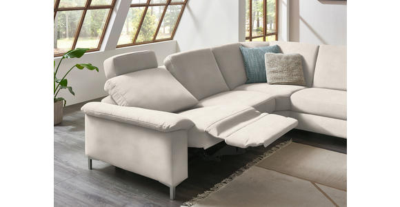 WOHNLANDSCHAFT in Chenille Naturfarben - Alufarben/Naturfarben, Design, Textil/Metall (265/333/170cm) - Dieter Knoll