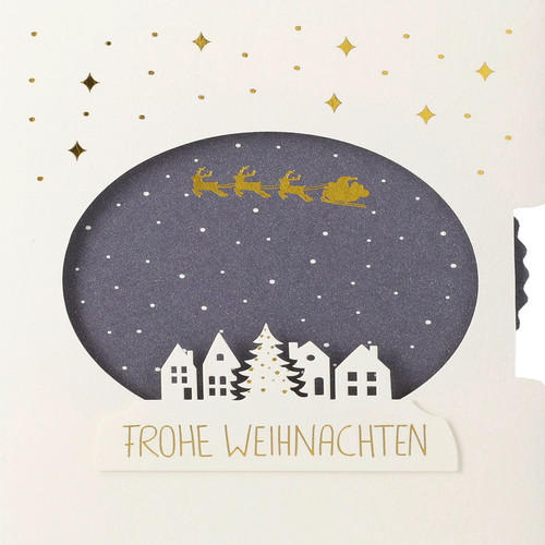 KARTE  - Weiss, Basics, Papier (17,5/12,5/0,1cm)