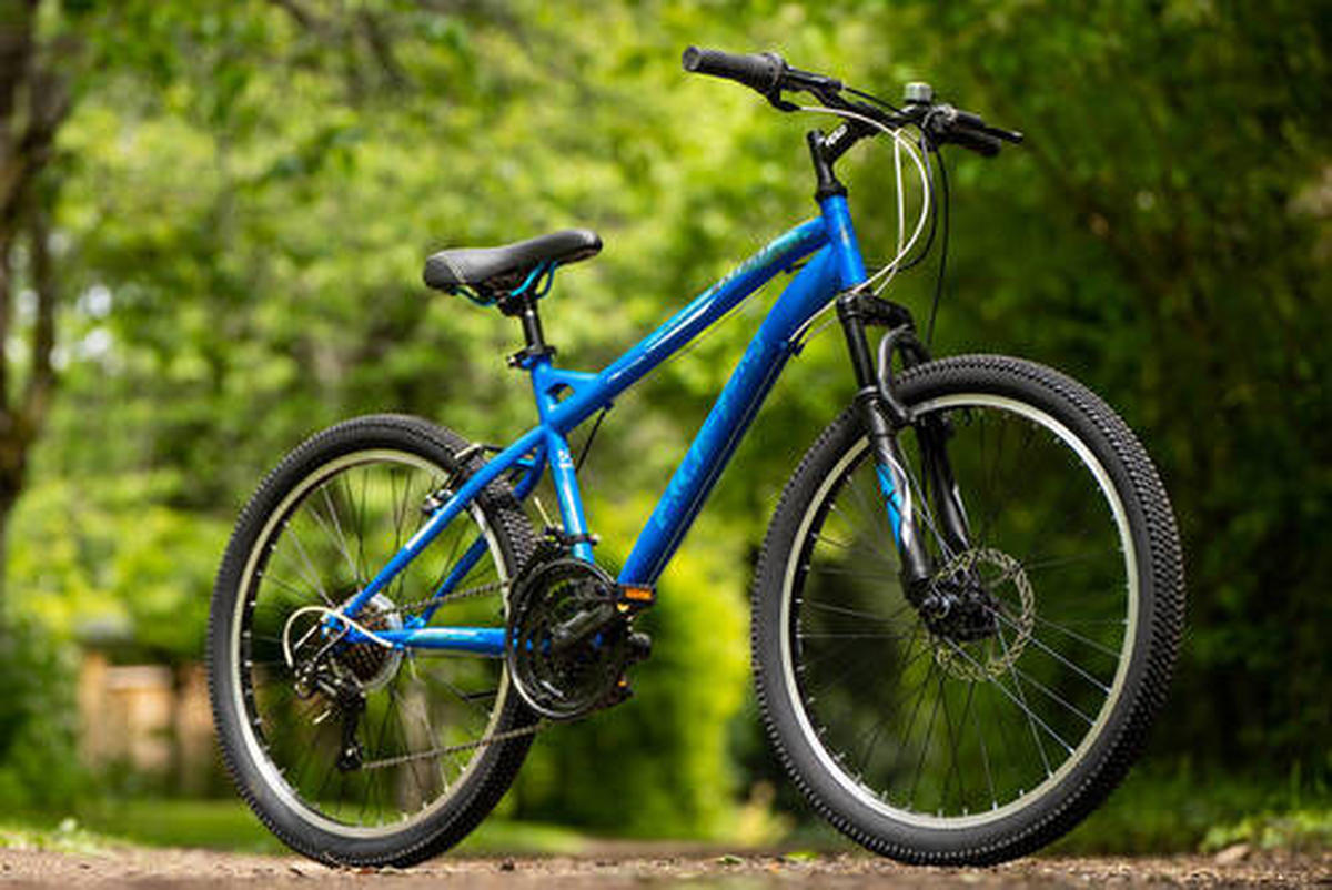 MOUNTAINBIKE 24 Zoll Kinder  - Blau, Basics, Metall (59,7/168,9/99cm)