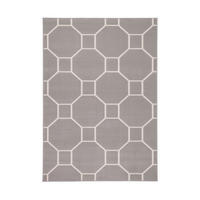 FLACHWEBETEPPICH  Wohnzimmer 80/300 cm Taupe, Elfenbein rechteckig  - Taupe/Elfenbein, Basics, Textil (80/300cm) - Kayoom