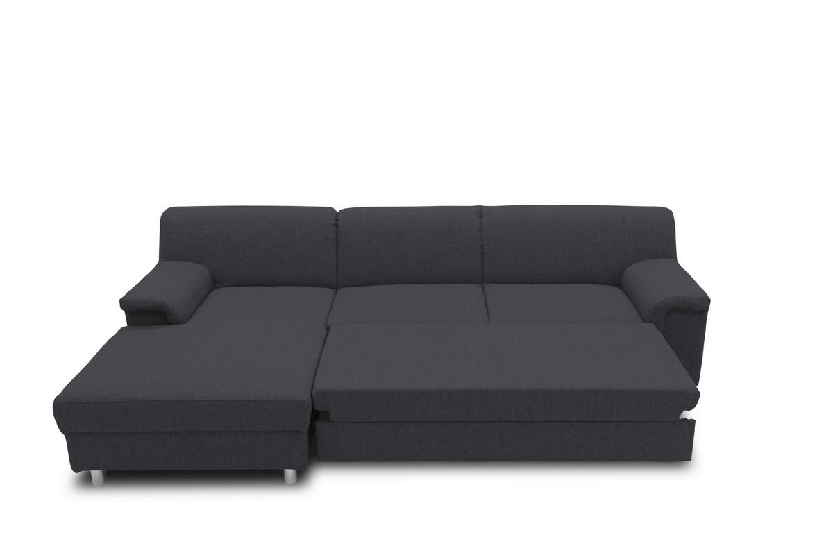 ECKSOFA Schlammfarben Webstoff  - Chromfarben/Schlammfarben, KONVENTIONELL, Textil/Metall (150/252cm) - MID.YOU