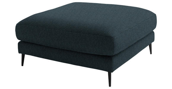 ECKSOFA  in Flachgewebe Petrol  177/253 cm  - Petrol/Schwarz, Design, Textil/Metall (177/253cm) - Dieter Knoll