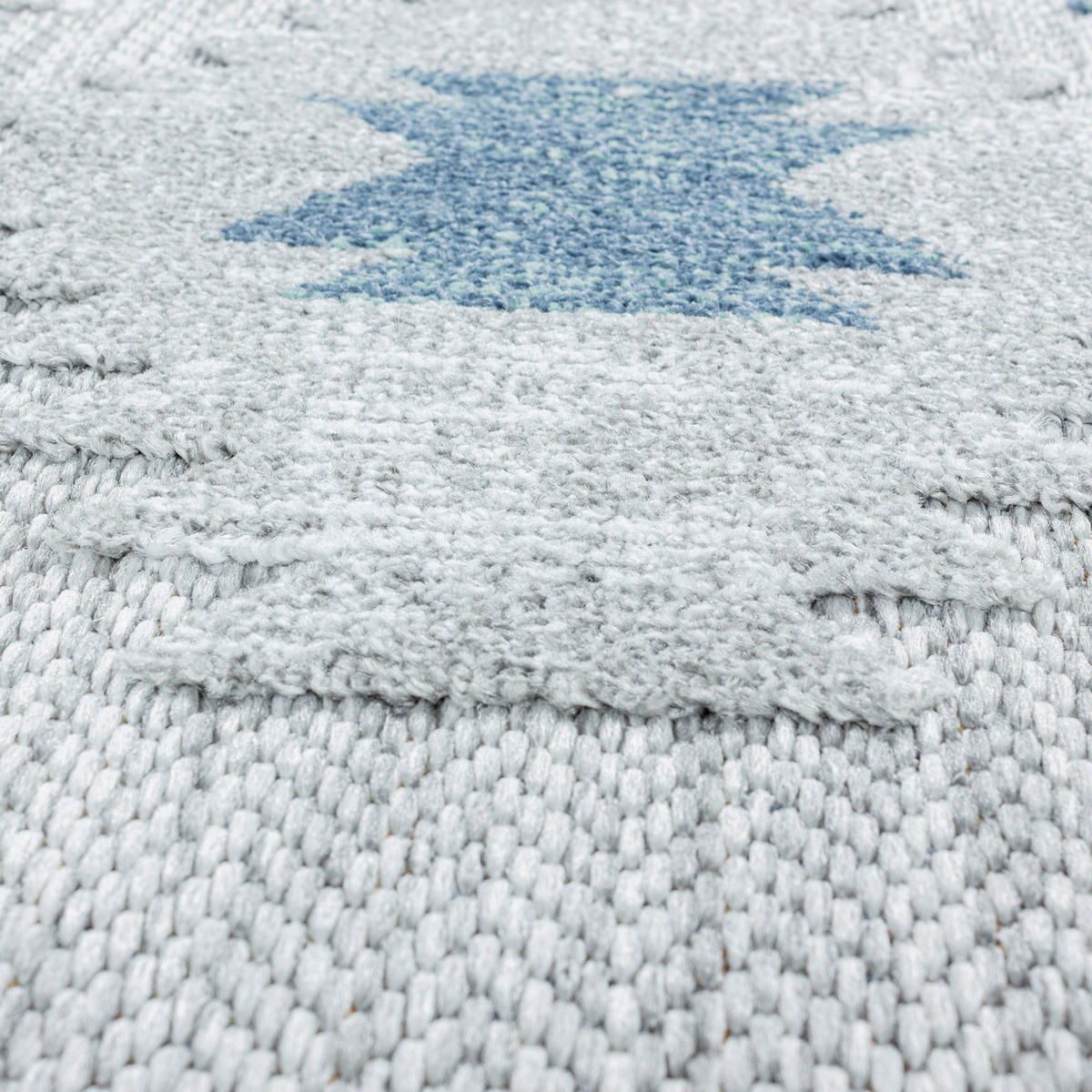 FLACHWEBETEPPICH 200/290 cm Bahama Blau  - Blau, Design, Textil (200/290cm) - Novel