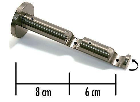 CONSOLE BARĂ 14 cm  - negru, Konventionell, metal (14cm) - Gardinia