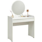 SCHMINKTISCH in Weiß  - Weiß, Design, Glas/Holzwerkstoff (90/47/142cm) - Carryhome