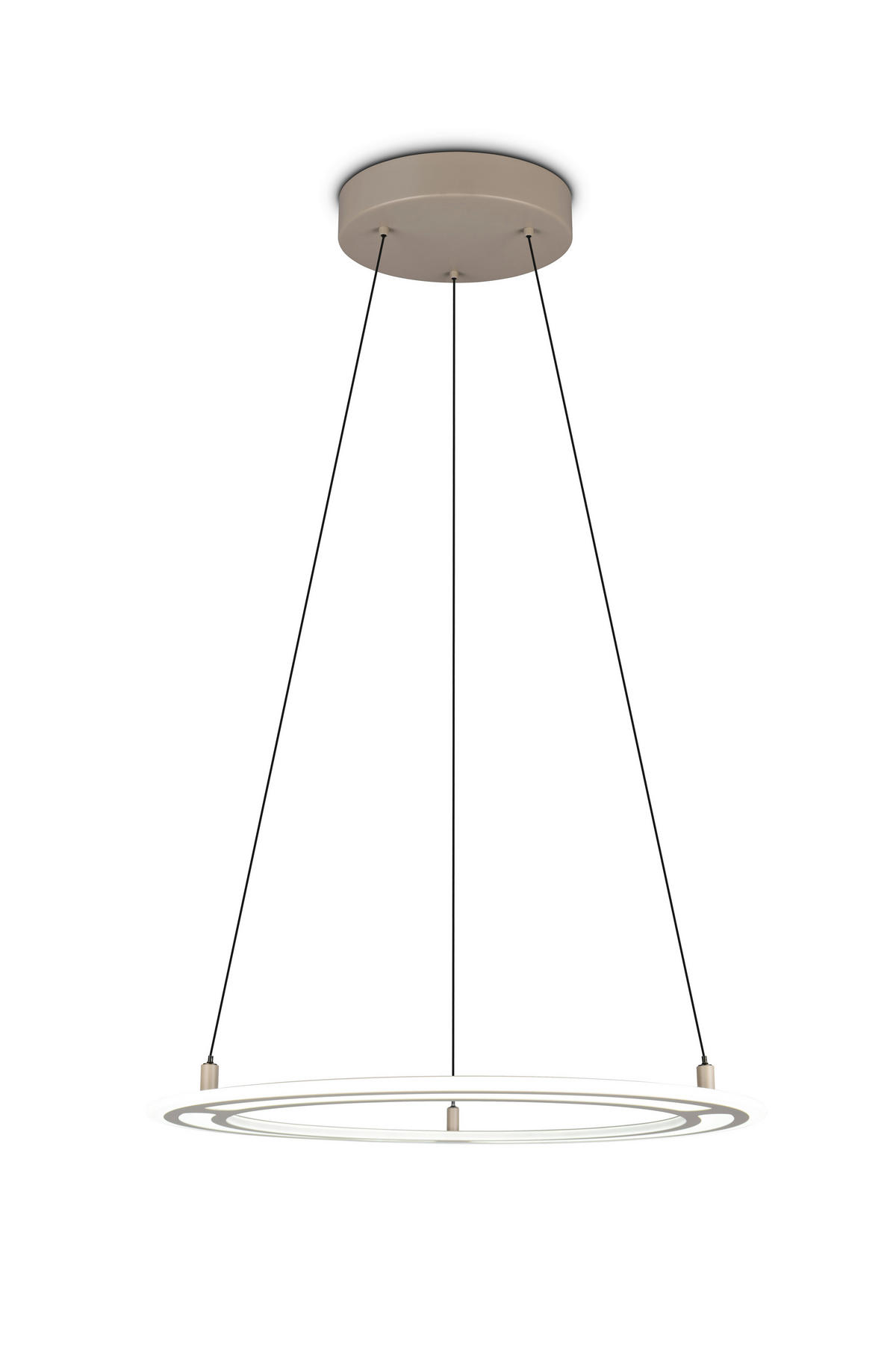 LED-HÄNGELEUCHTE 72,5/180 cm  - Beige/Grau, Design, Metall (72,5/180cm) - Trio Leuchten