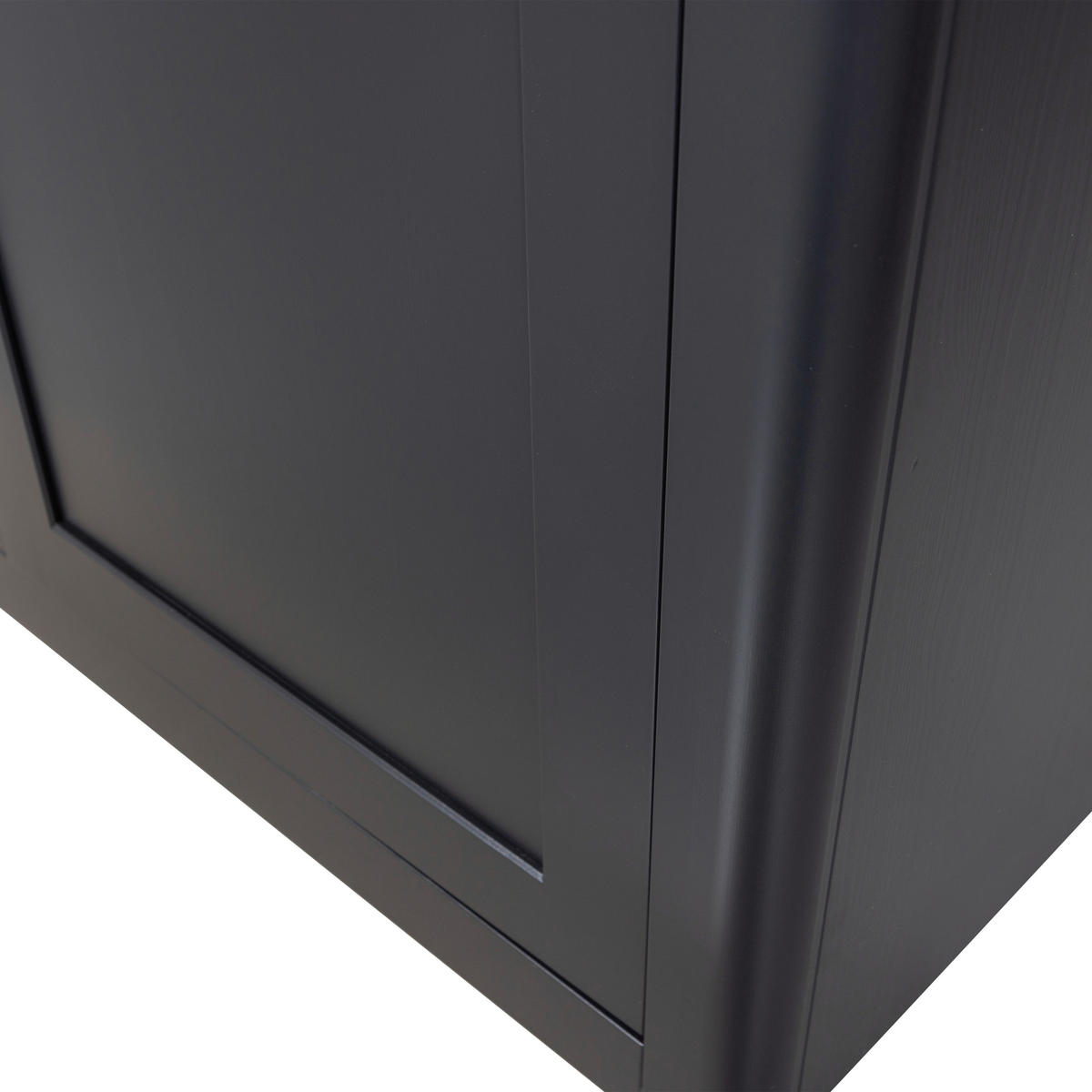 MEHRZWECKSCHRANK 120/217/48 cm  in Schwarz  - Schwarz, Design, Holz (120/217/48cm) - Livetastic