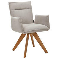 ARMLEHNSTUHL  in Cord  - Ecru/Wildeiche, Design, Holz/Textil (59/87/62cm) - Johann Jakob