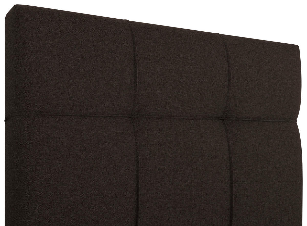 BOXBETT 100/200 cm,  in Braun, Bettkasten, Topper,  - Schwarz/Braun, MODERN, Kunststoff/Textil (100/200cm) - MID.YOU