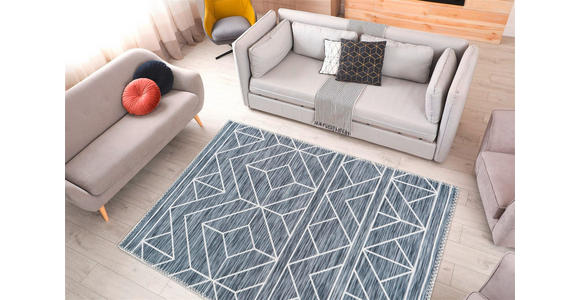 FLACHWEBETEPPICH 120/180 cm Anthrazit  - Anthrazit, Basics, Textil (120/180cm) - Novel