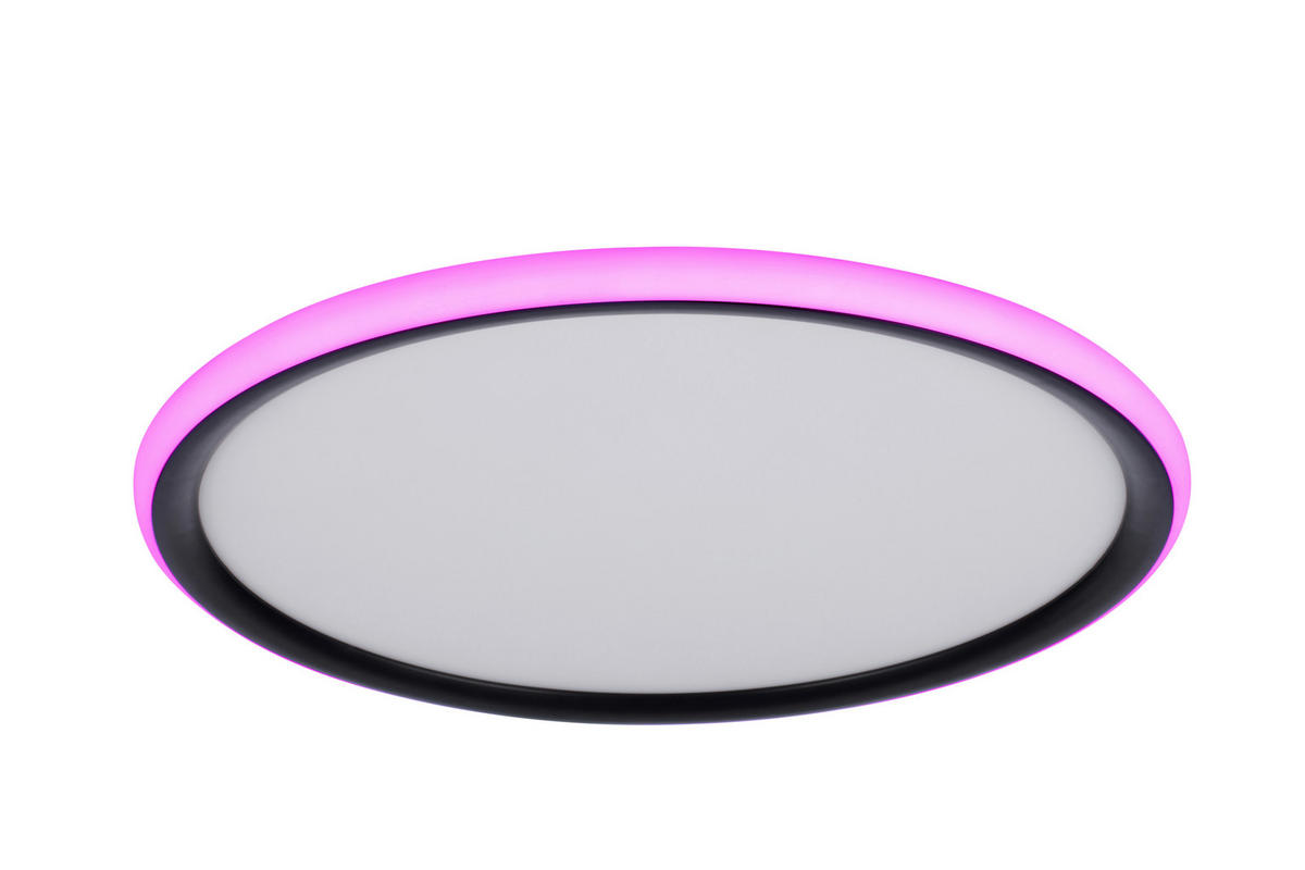 LED-DECKENLEUCHTE Rovinj 40/3,5 cm   - Schwarz, LIFESTYLE, Kunststoff (40/3,5cm) - Novel