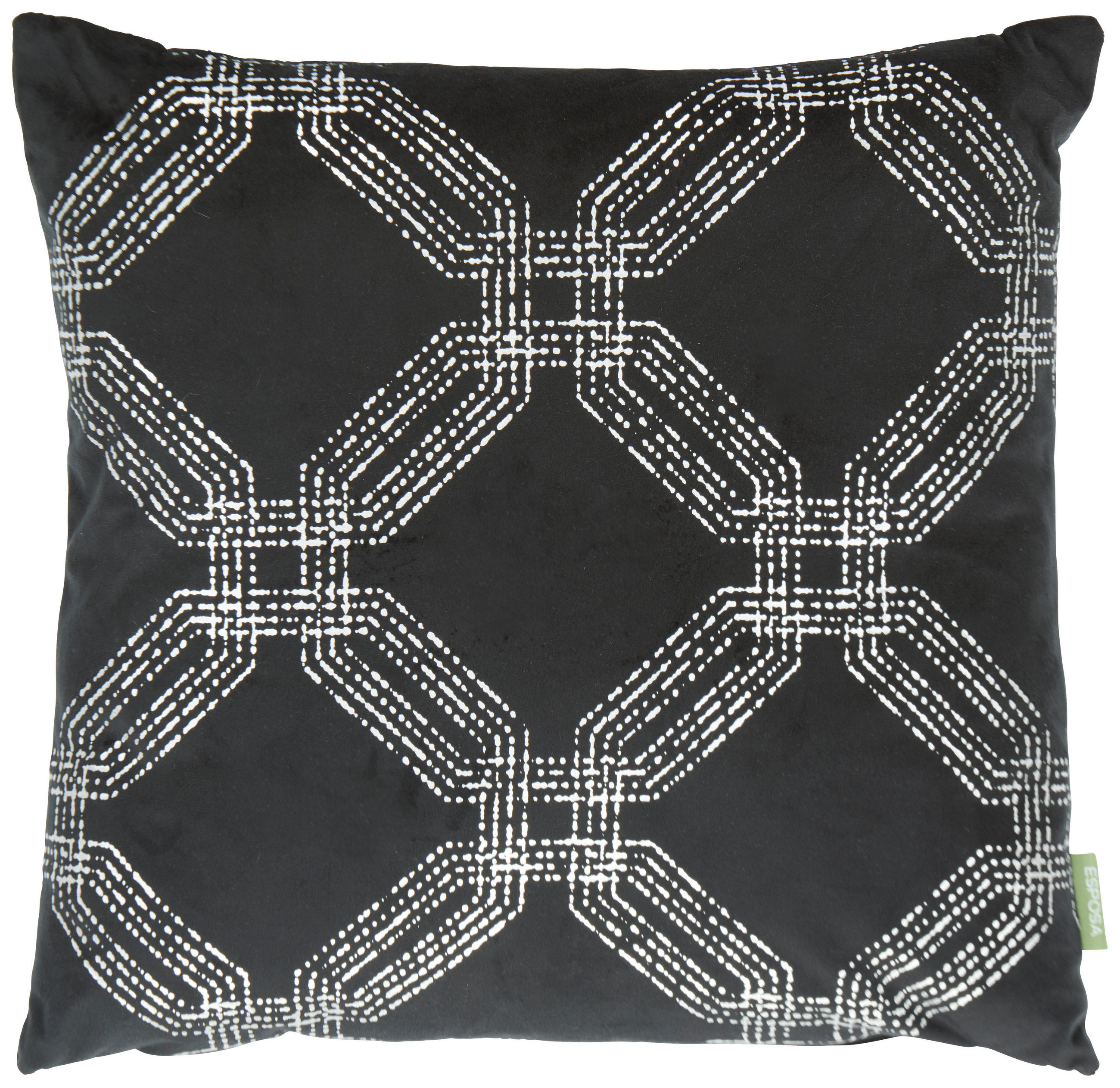 ZIERKISSEN  45/45 cm   - Schwarz, Trend, Textil (45/45cm) - Esposa