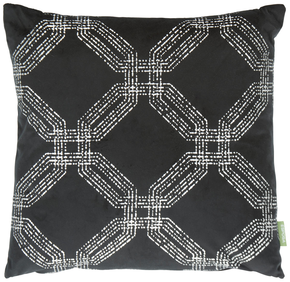 ZIERKISSEN  45/45 cm   - Schwarz, Trend, Textil (45/45cm) - Esposa