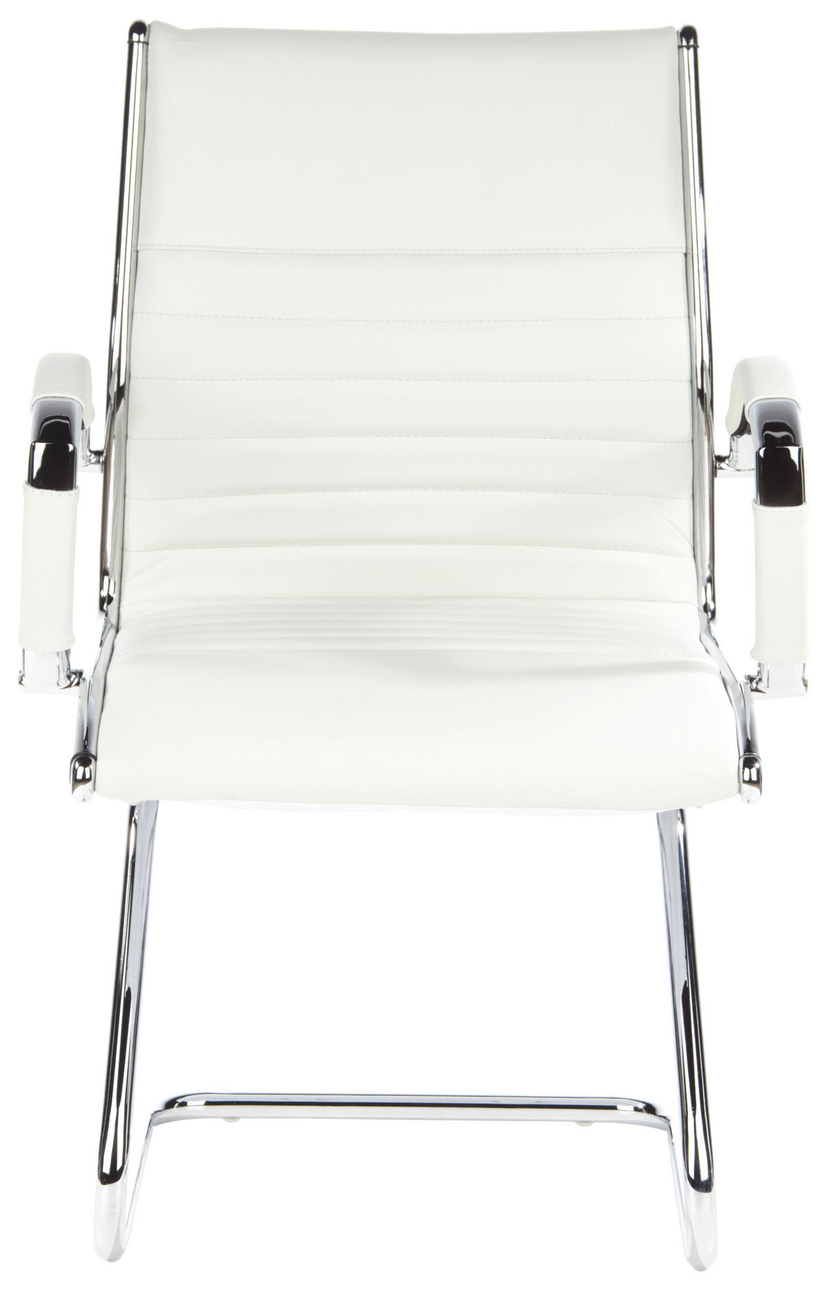 KONFERENČNI STOL tekstil, usnje krem barve, barve kroma  - barve kroma/krem barve, Moderno, kovina/tekstil (62/94/46cm) - MID.YOU