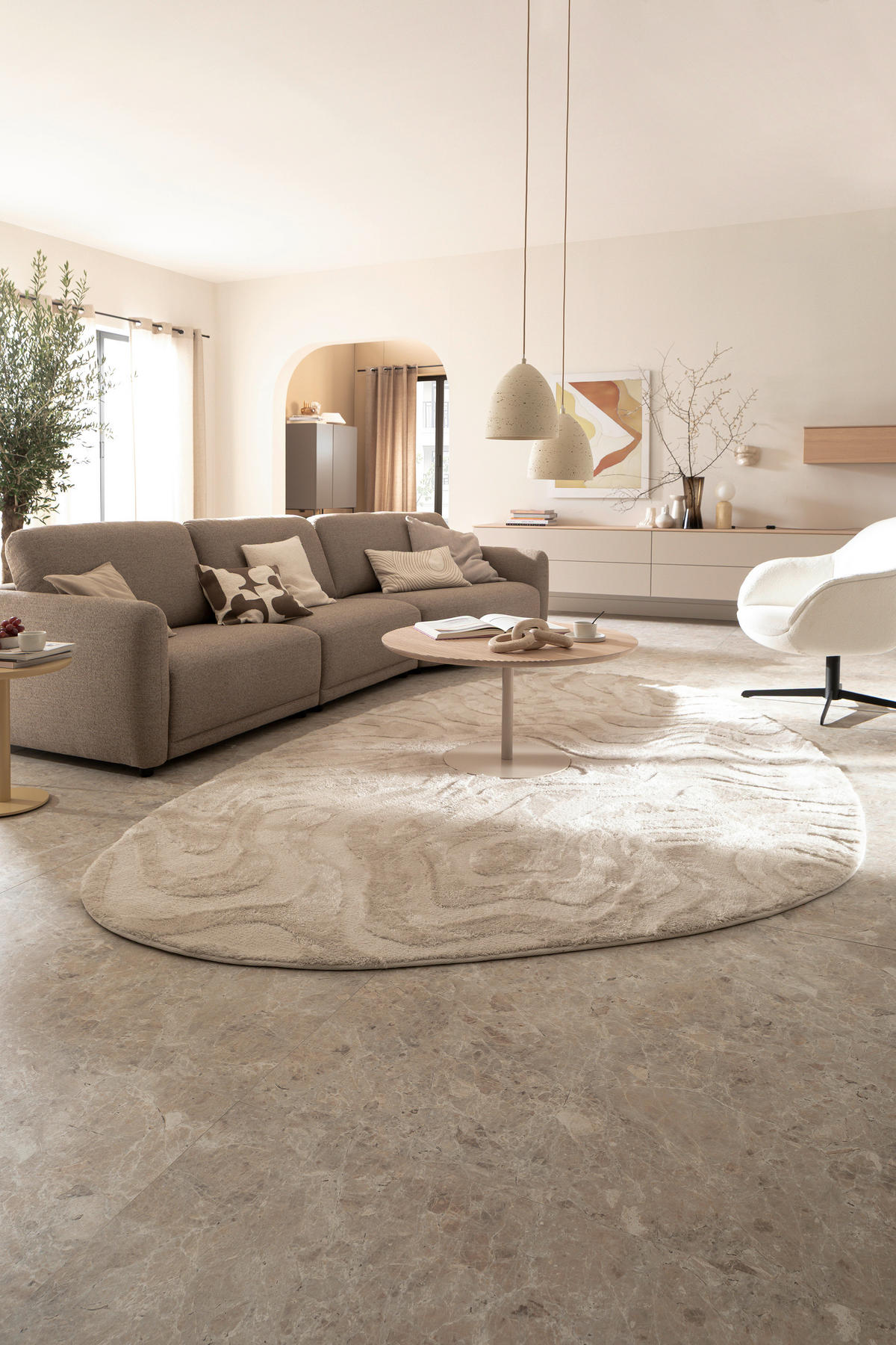 WEBTEPPICH 160/230 cm Blaze  - Weiss, Design, Textil (160/230cm) - Schöner Wohnen