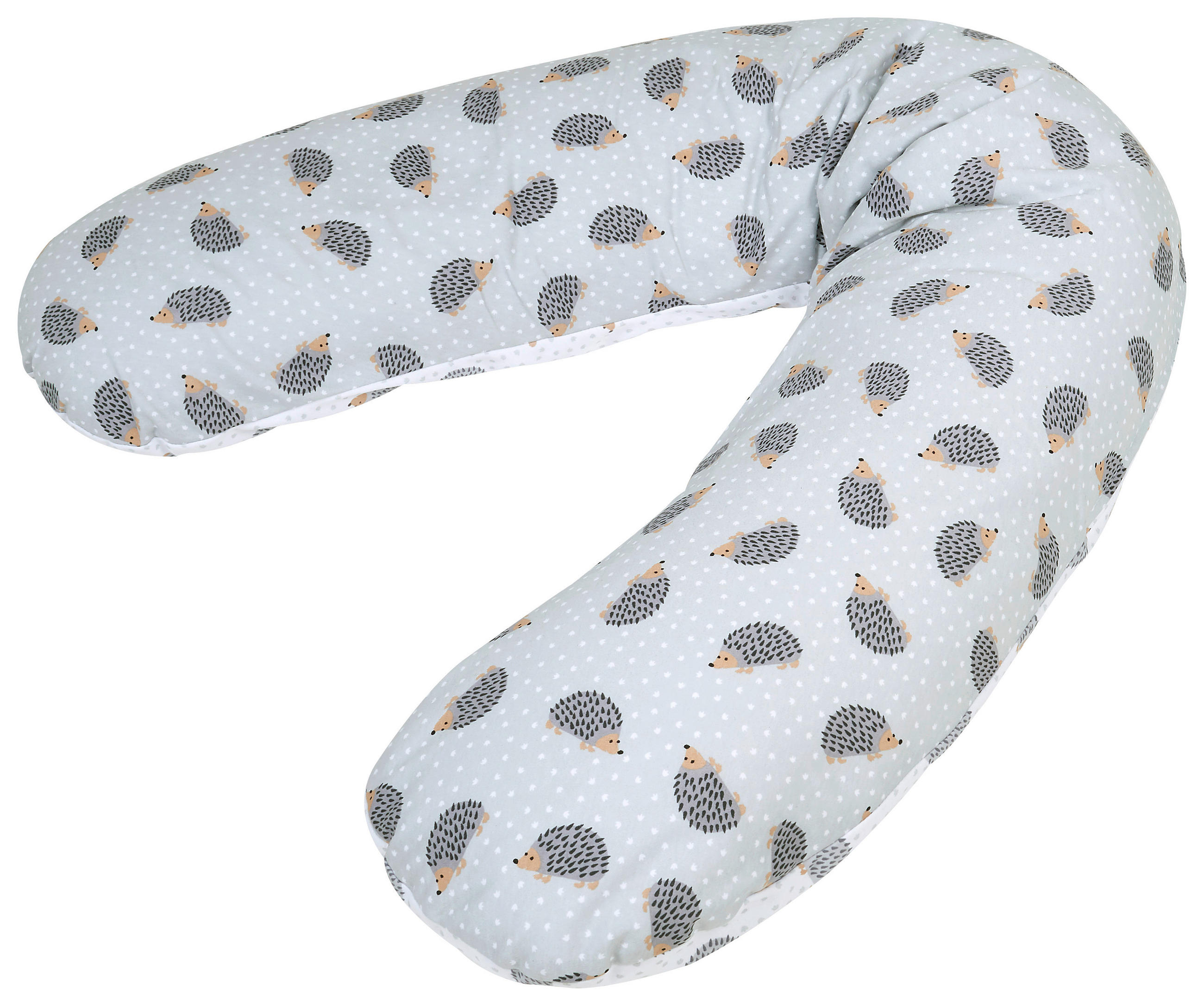 STILLKISSEN 160 cm Igel   - Weiss, Basics, Textil (160cm) - Patinio