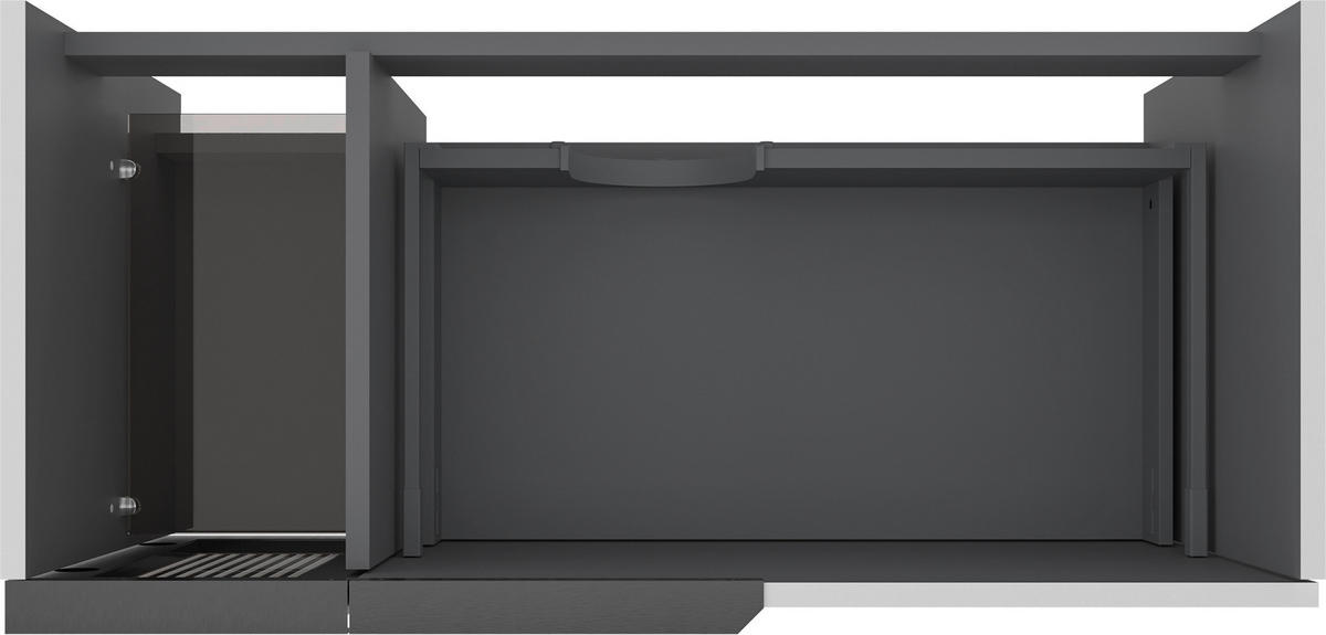 BADEZIMMER 3-teilig  in  - Weiß Hochglanz/Beige, MODERN, Glas/Keramik (100/114/45cm) - MID.YOU