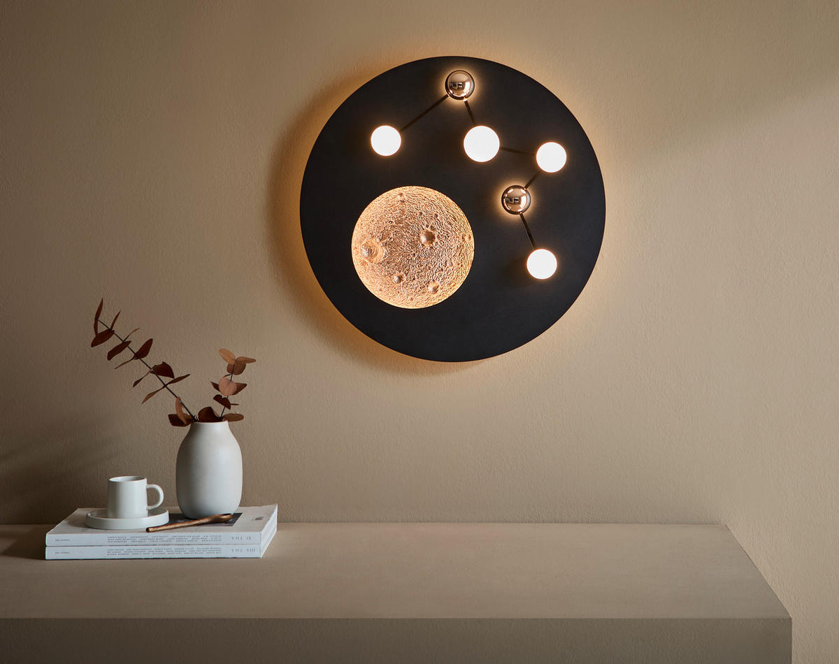 LED-DECKENLEUCHTE  50/10 cm    - Schwarz/Braun, Konventionell, Metall (50/10cm) - Trio Leuchten