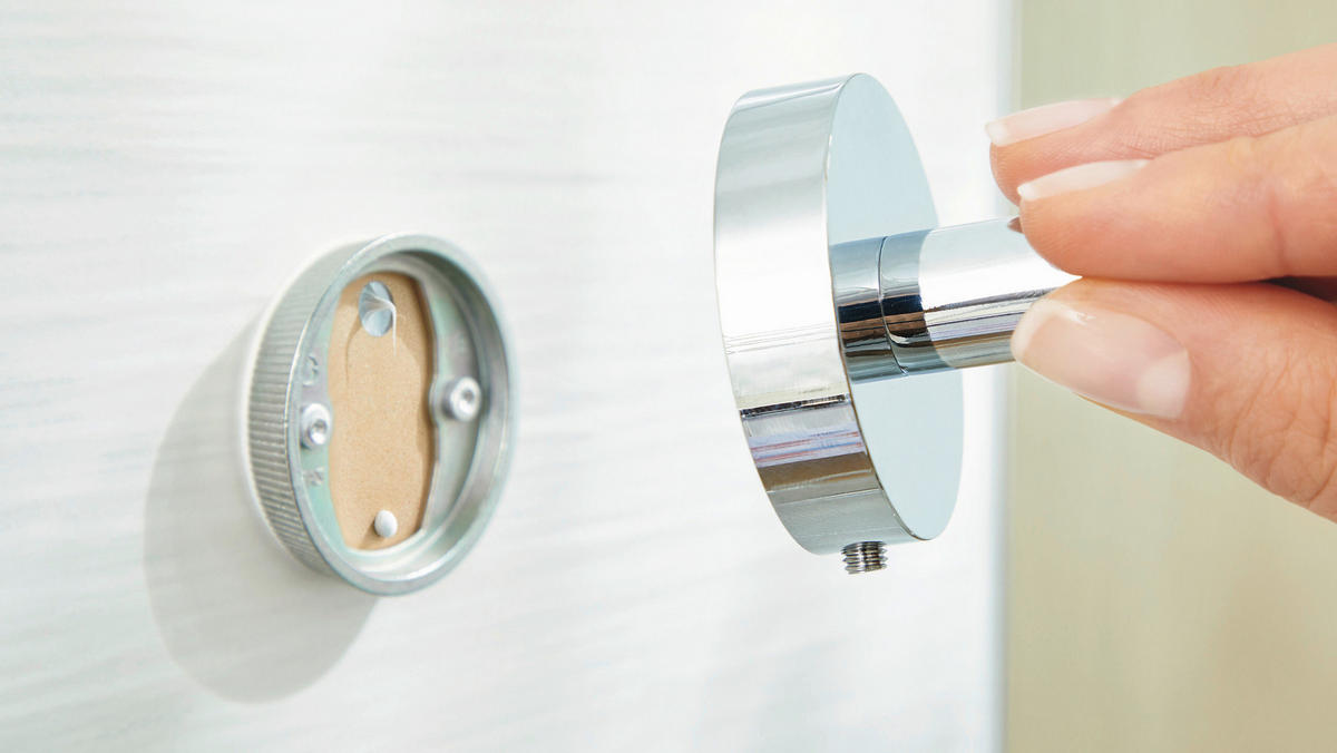 TOILETTENPAPIERHALTER - Chromfarben, Trend, Metall (14/10/5cm) - Tesa