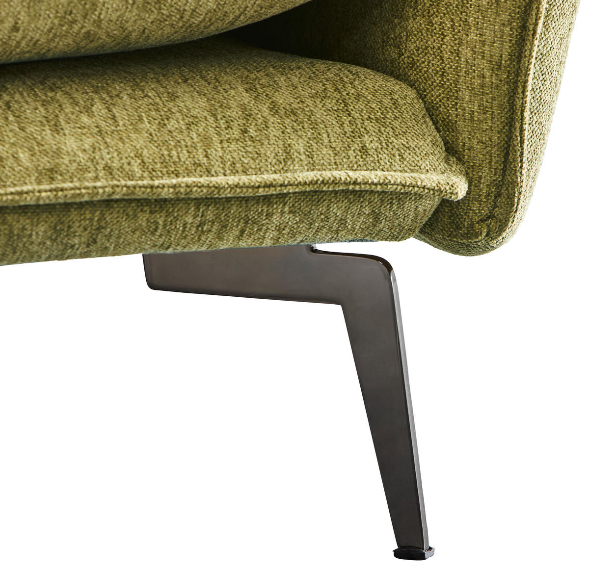 FÅTÖLJ i textil olivgrön  - olivgrön/svart, Design, metall/textil (96/84/100cm) - Livetastic
