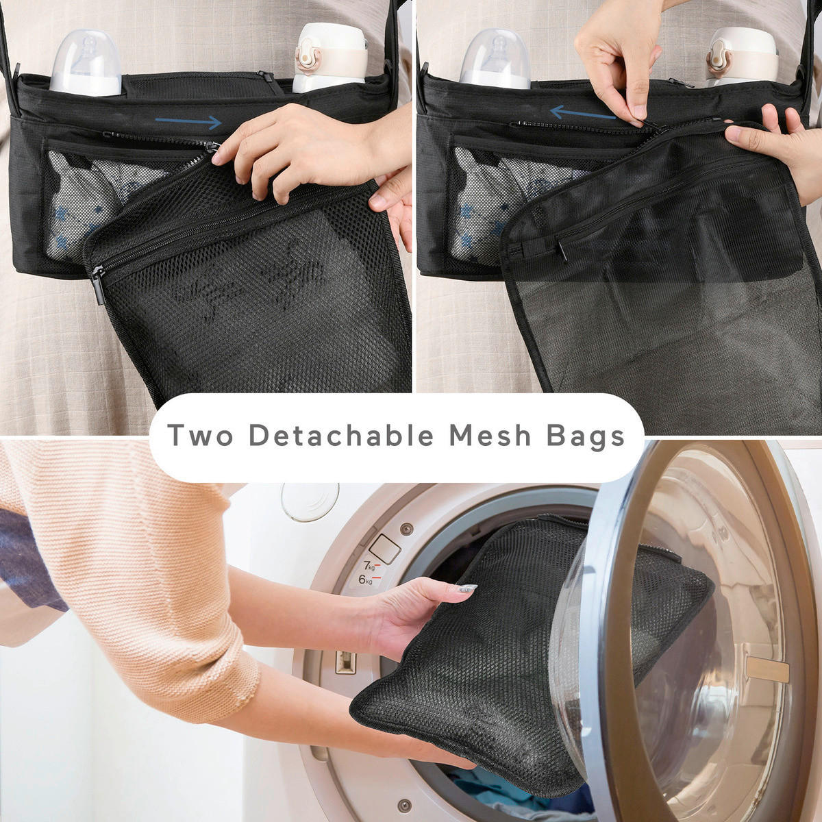 BUGGY-ORGANIZER - Schwarz, Basics, Textil (13/34/6,5cm) - Momcozy