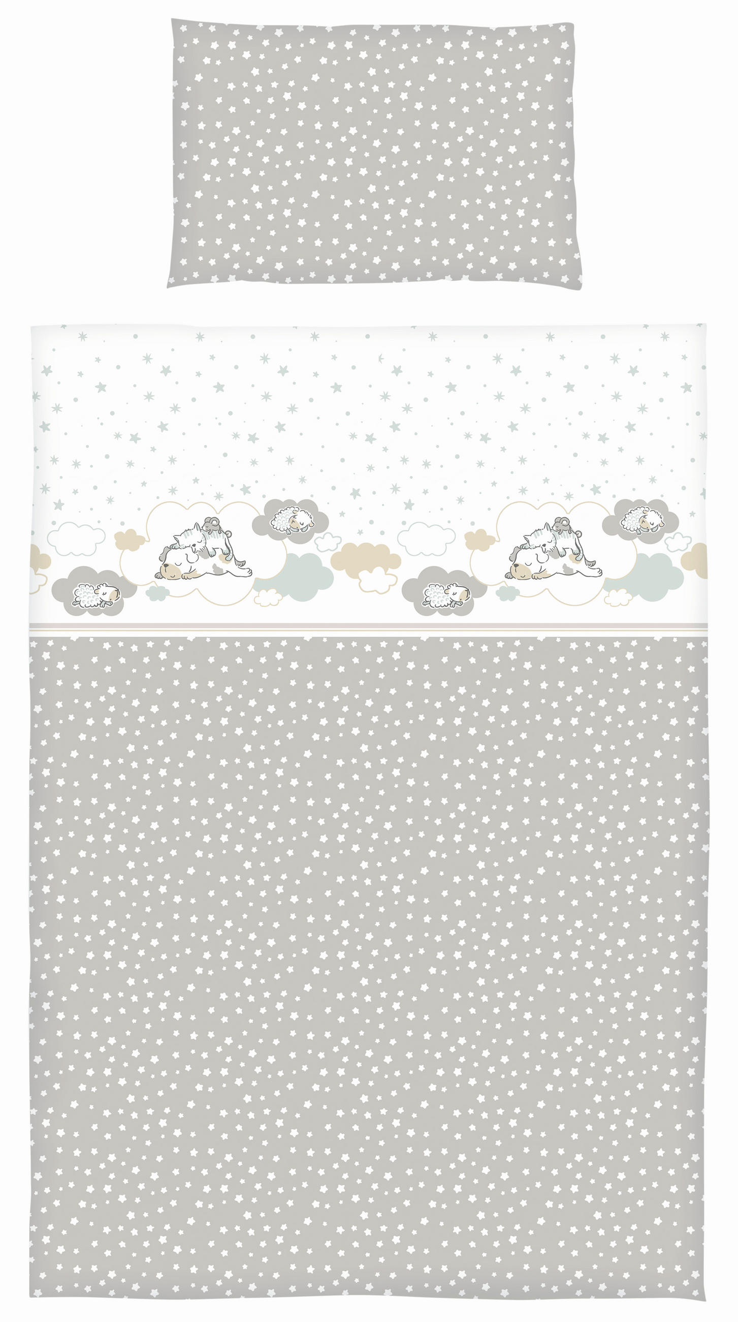 POSTELJINA ZA BEBE   28/3/38 cm   - sivobraon, Osnovno, tekstil (28/3/38cm) - Patinio