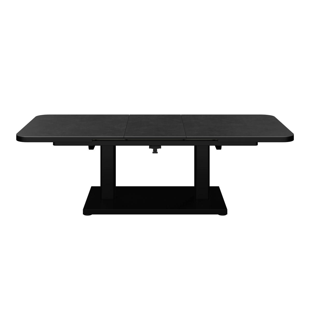 GARTENTISCH 140-180/80/53-76 cm  - Anthrazit, Design, Stein/Metall (140-180/80/53-76cm) - Amatio