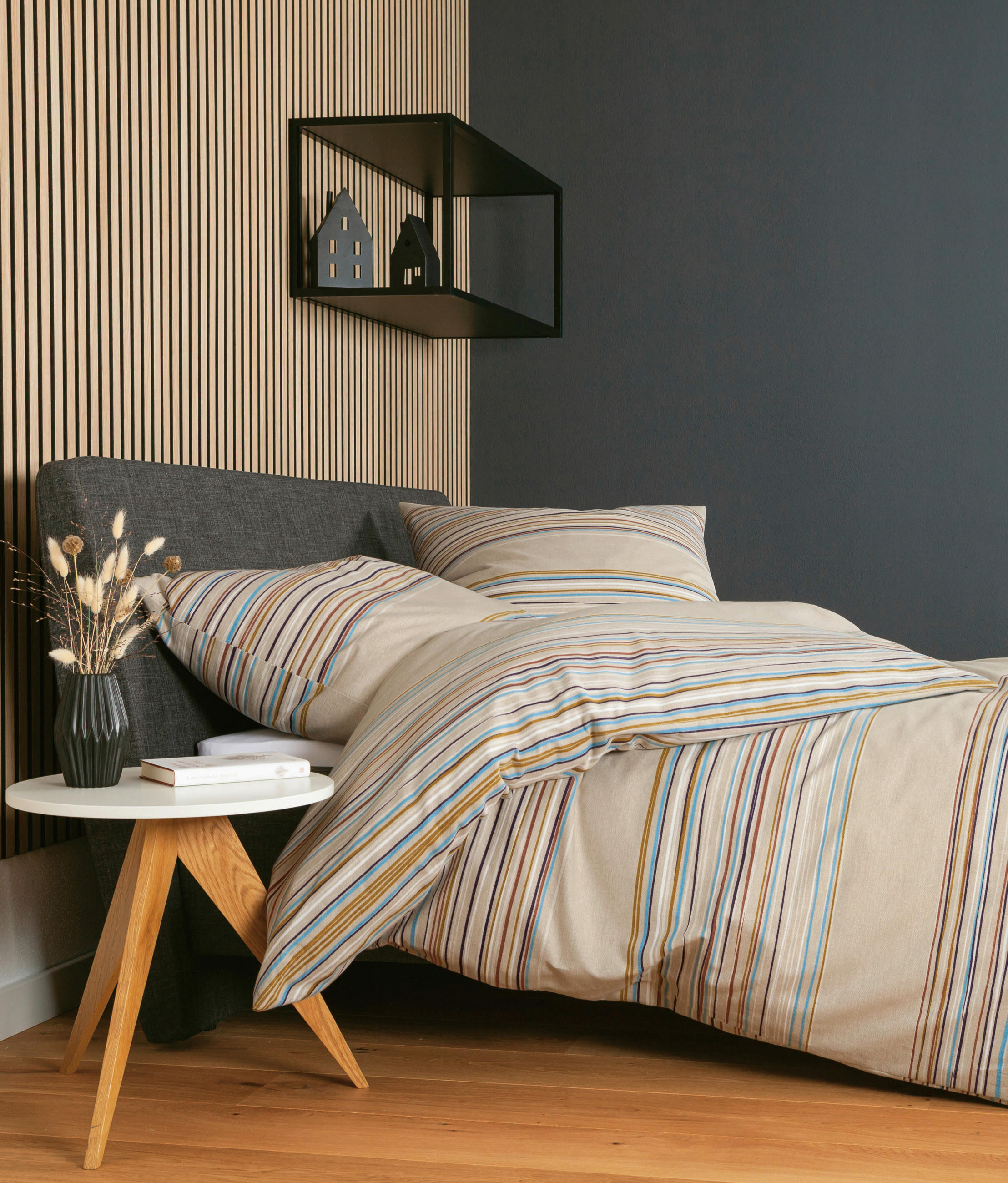 BETTWÄSCHE 135/200 cm Davos Biber  - Gelb/Beige, Basics, Textil (135/200cm) - Janine