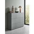 HIGHBOARD  in 139/109/41 cm  - Eichefarben/Schwarz, Design, Holzwerkstoff/Kunststoff (139/109/41cm) - Voleo
