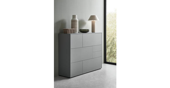 HIGHBOARD  in 139/109/41 cm  - Eichefarben/Schwarz, Design, Holzwerkstoff/Kunststoff (139/109/41cm) - Voleo