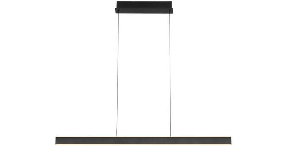 LED-HÄNGELEUCHTE Kent 118/10/170 cm   - Schwarz, Design, Kunststoff/Metall (118/10/170cm) - Dieter Knoll