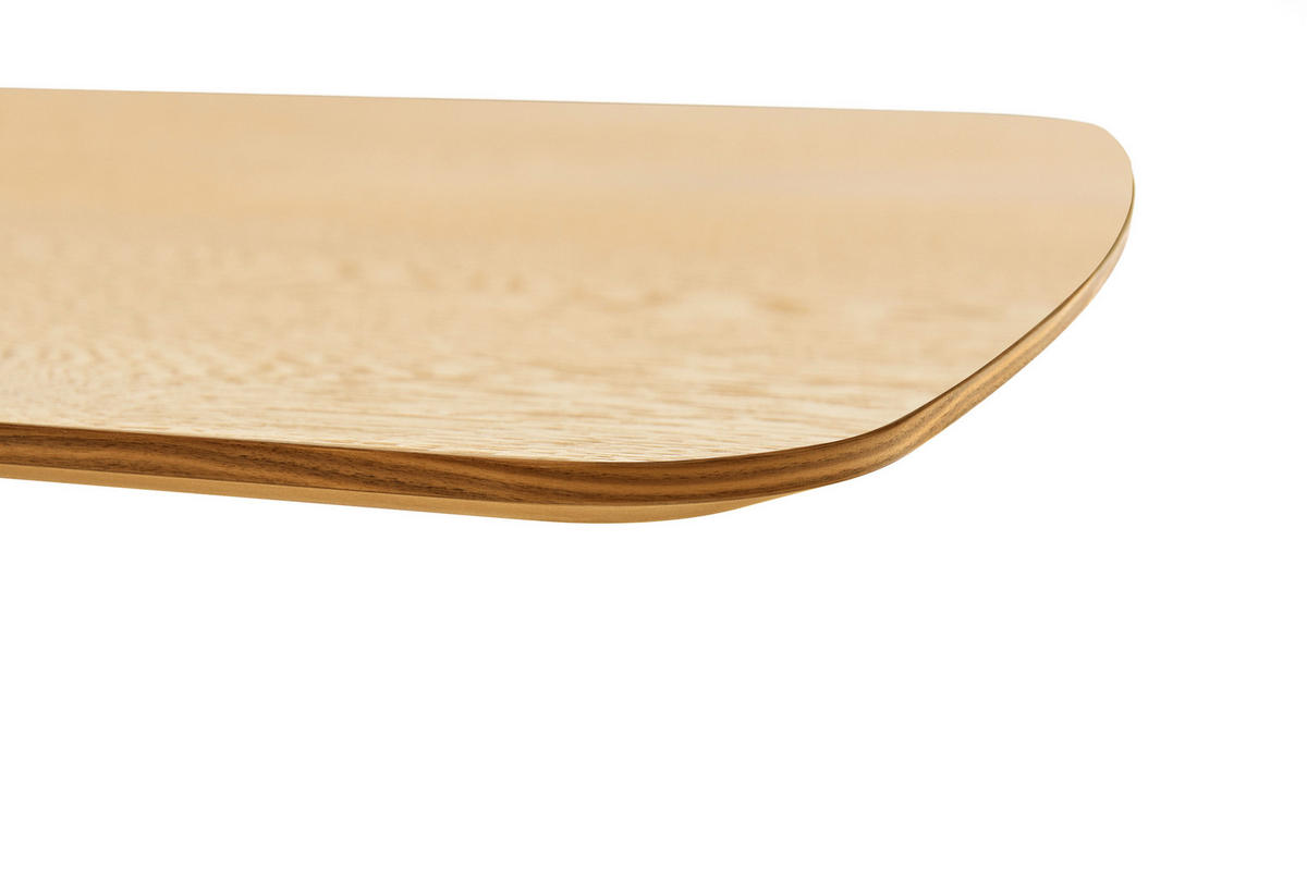 ESSTISCH in Holz 200/100/76 cm  - Eichefarben/Nickelfarben, Design, Holz/Metall (200/100/76cm) - Koinor