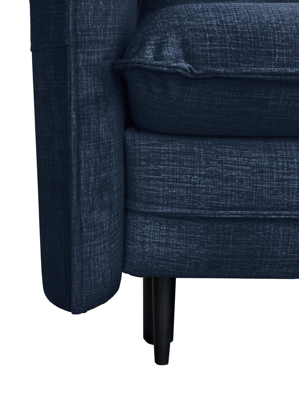 SCHLAFSOFA  mit Liegefunktion Flachgewebe Blau  - Blau/Schwarz, Design, Holz/Kunststoff (216/96/102cm) - MID.YOU