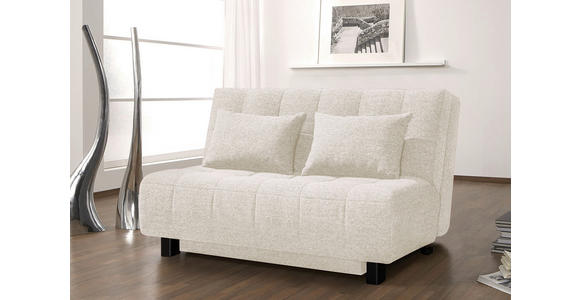 SCHLAFSOFA Naturfarben  - Schwarz/Naturfarben, Design, Textil/Metall (145/92/102cm) - Novel