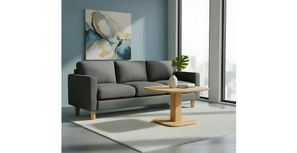 COUCHTISCH Buche Hartholz 70/70/48-67 cm quadratisch Buchefarben  - Buchefarben, Design, Holz (70/70/48-67cm) - Linea Natura