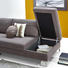 WOHNLANDSCHAFT Chenille, Flachgewebe Rücken echt - Edelstahlfarben/Dunkelgrau, Design, Holz/Textil (233/287cm) - Dieter Knoll