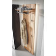 GARDEROBE  in 128,8/205,5/37,1 cm  - Wildeiche/Grau, Design, Glas/Holz (128,8/205,5/37,1cm) - Dieter Knoll